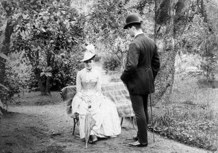 Vår i trädgård, fotografi, förstudie